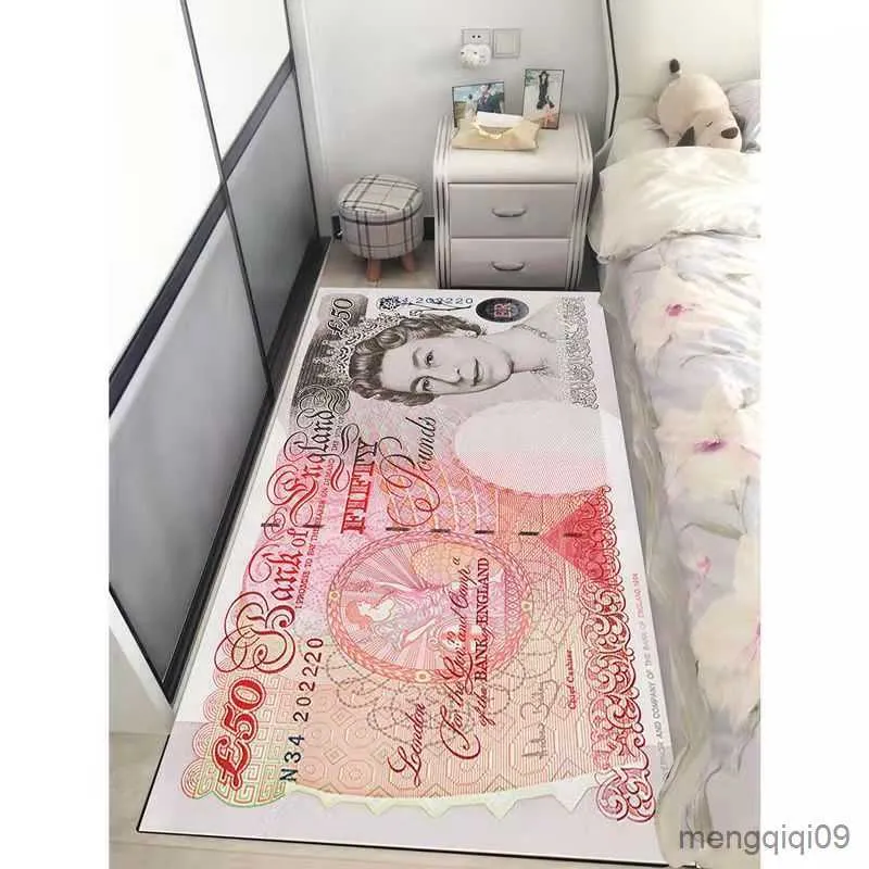 Carpets Creative USA Dollar 3D Carpet for Living Room Area Rug Floor Mat Bedside Hallway Doormat Kids Bedroom Rug Decoration Home Tapete R230725