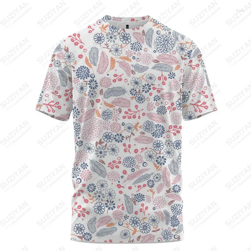 Herr t-skjortor sommar mode vintage blommig t-shirt casual 3d tryck Haruku personlighet rund hals tröja kort ärm plus storlek