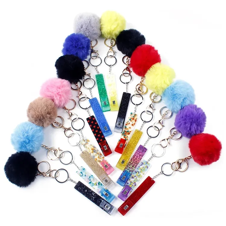 Party Favor Cute Credit Card Puller Key Rings Acrylic Debit Bank Card Grabber For Long Nail ATM KeyChain Cards Clip Nails Tools Tools