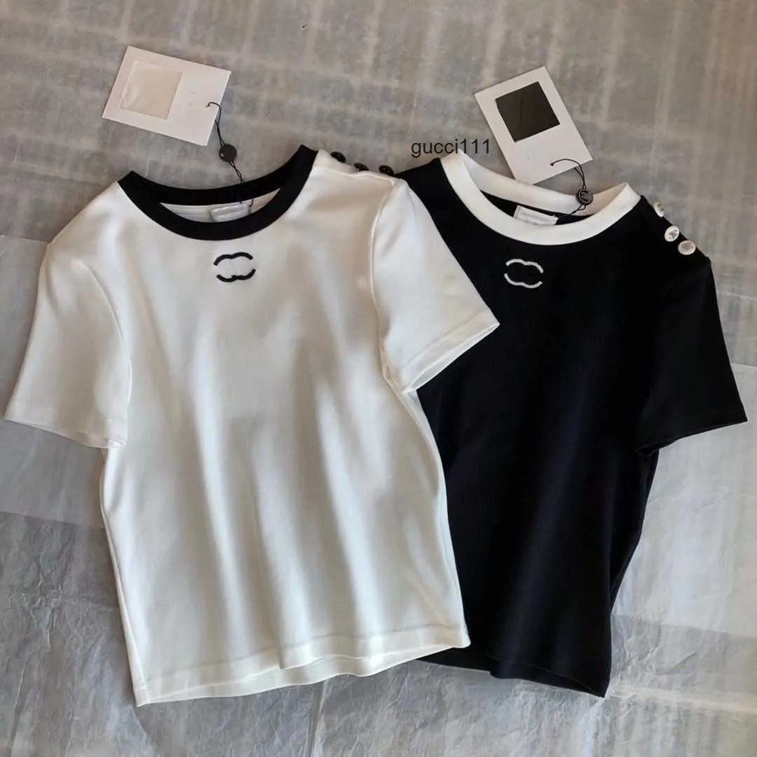 haut Long Blanc T-shirt en coton pour femmes canal doux Manche élastique Base Noir et qualité ccity 2 Couleur confort Designer luxe Mode