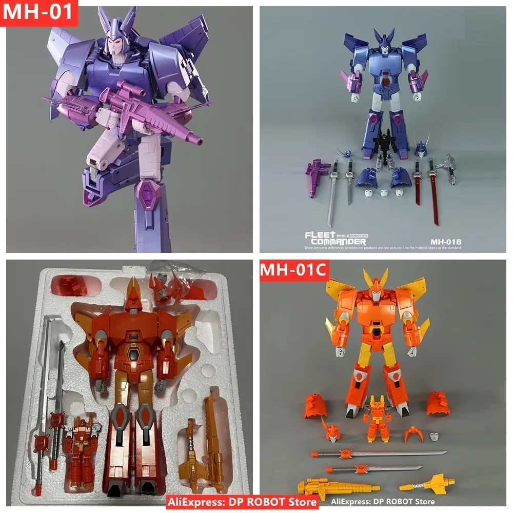 Transformation Toys Robots in Stock MHz Toys Transformation MH01 MH01 MH01B MH01B MH01C MH01C Cyclonus Hurricane KO FT29 Högkvalitativ figur med ruta 230721