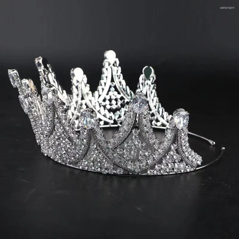 Sponke za lase EYER, krone za tekmovanje, avstralski kubični cirkonij, kristalna tiara, poročni nakit, modni dodatki za_voghion.com