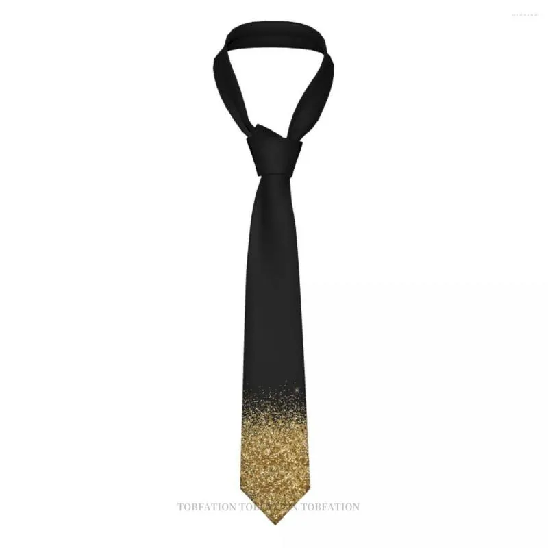 Bow Ties Gold Glitter Men 3D Printed Hip-Hop Street Business Wedding Party Shirt Accessories