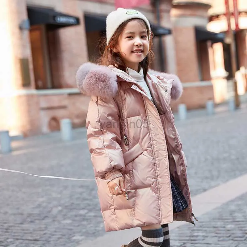 Coffre a la duvet des enfants veste a capuche d hiver chaude pour filles 4 14 ans