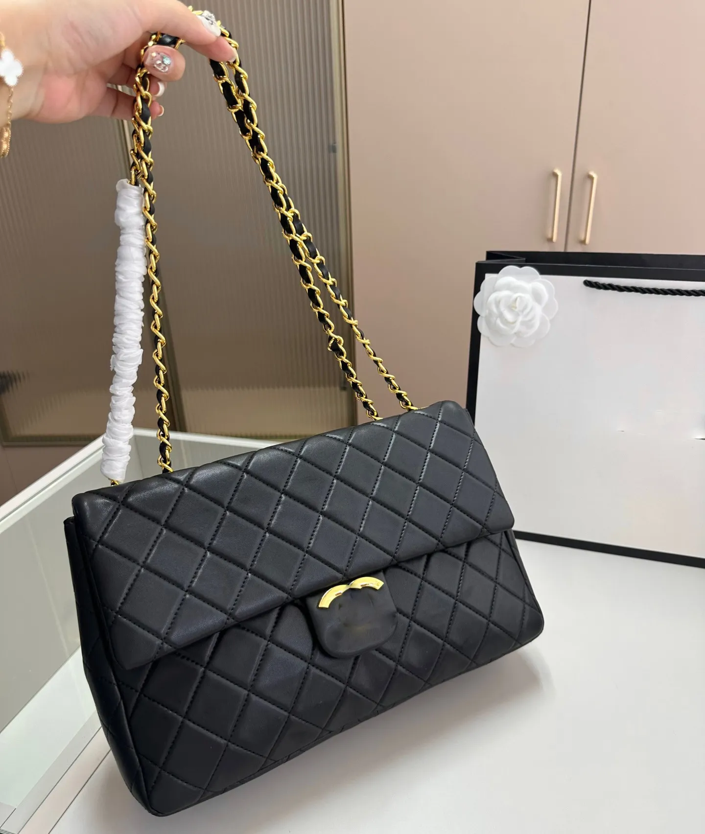 Chanei CF Designer Torba Crossbody Torby na ramię Klasyczna torba łańcucha klapy Women torebka 5A+ najwyższej jakości oryginalna skórzana torebki torby komunikacyjnej 31*8*20 cm