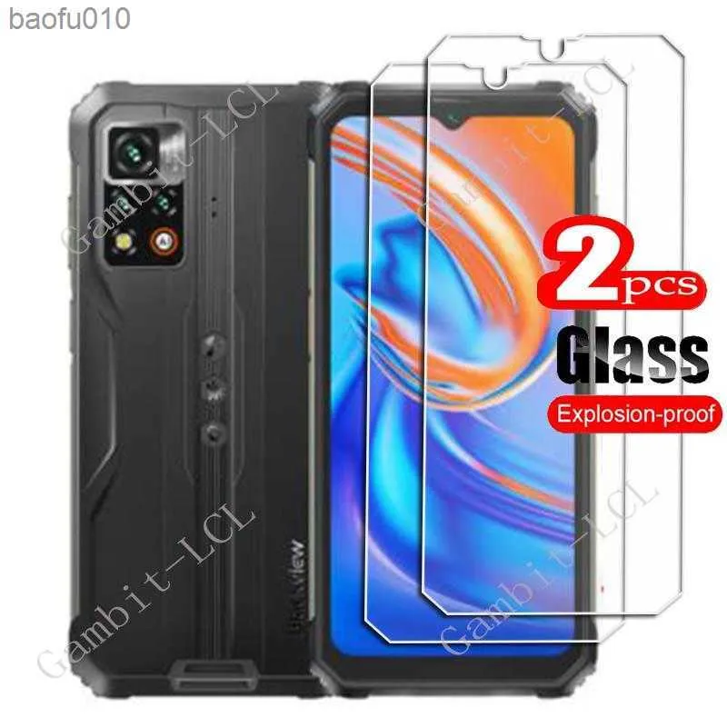 2 pièces pour Blackview BV9200 6.6 "HD verre trempé de protection sur BlackviewBV9200 BV 9200 téléphone protecteur d'écran Film couverture L230619