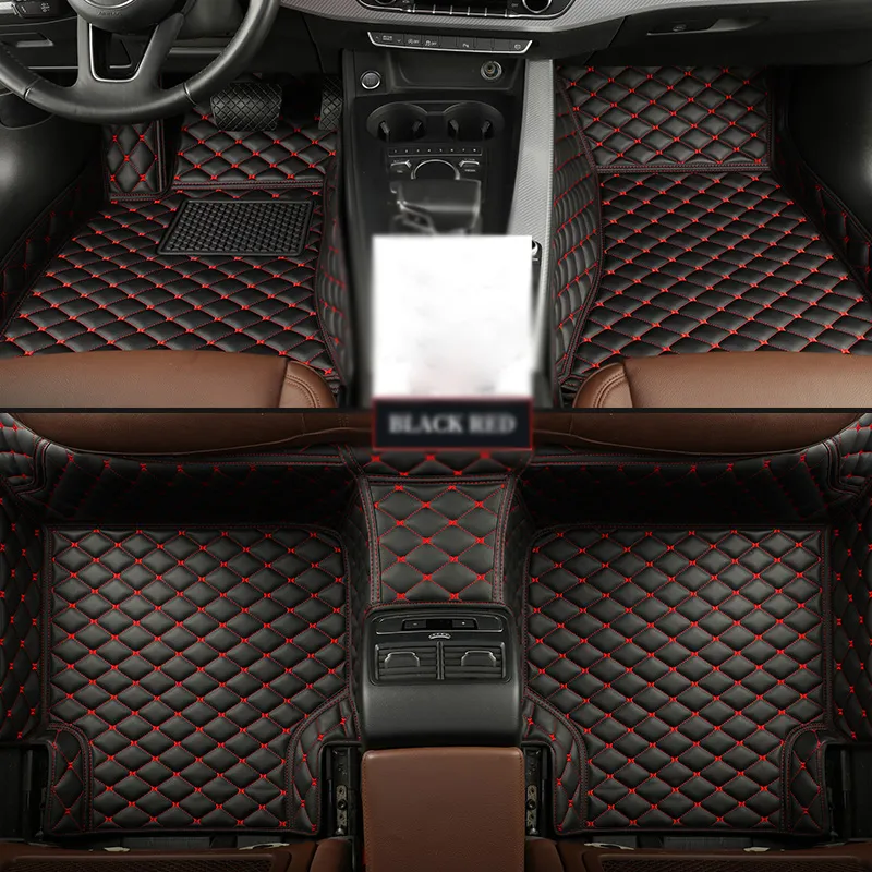 Car Floor Mats For SEAT Tarraco 2020-2021 Kit set Waterproof Carpet Luxury  Leather Mat Full Set Car Accessories
