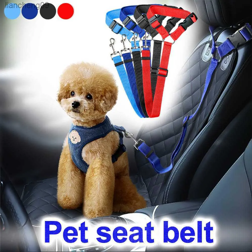 Imbracatura Collare per cani Cat Lead Pet Car Belt Guinzaglio Cane per sicurezza Cintura piccola Gattino Cintura di sicurezza posteriore Collare per cani Cat Pet Accessori L230620