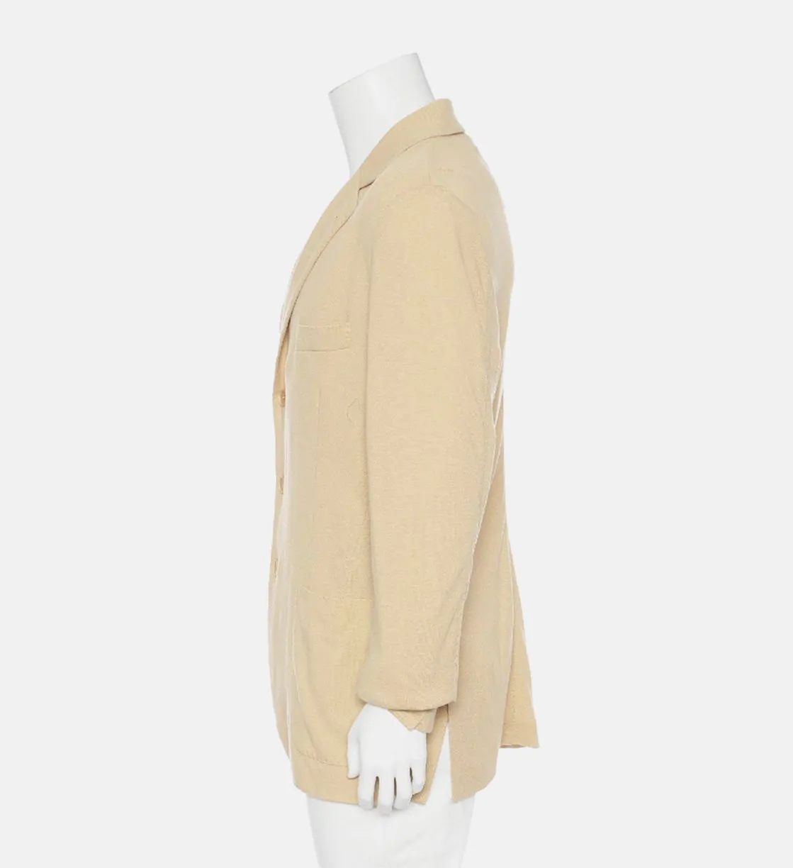 Heren Blazers Single Breasted Loro Piana Koffie Geel Vrijetijdspak met lange mouwen Jassen Kleding