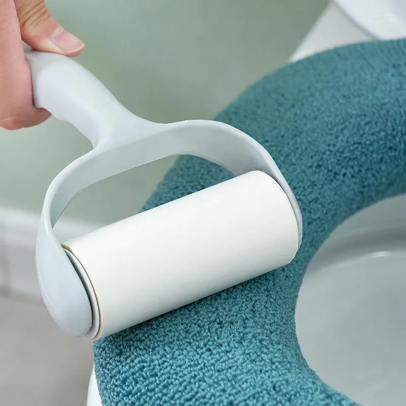 Assento do toalete cobre universal closestool tapete macio almofada est quente capa o-forma almofada cor pura