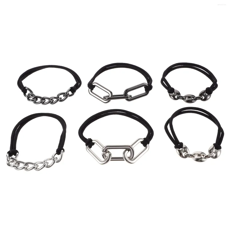 Bandane Elastici Elastici per capelli Ragazze Scrunchies Fasce Accessori Braccialetti da donna Spessi