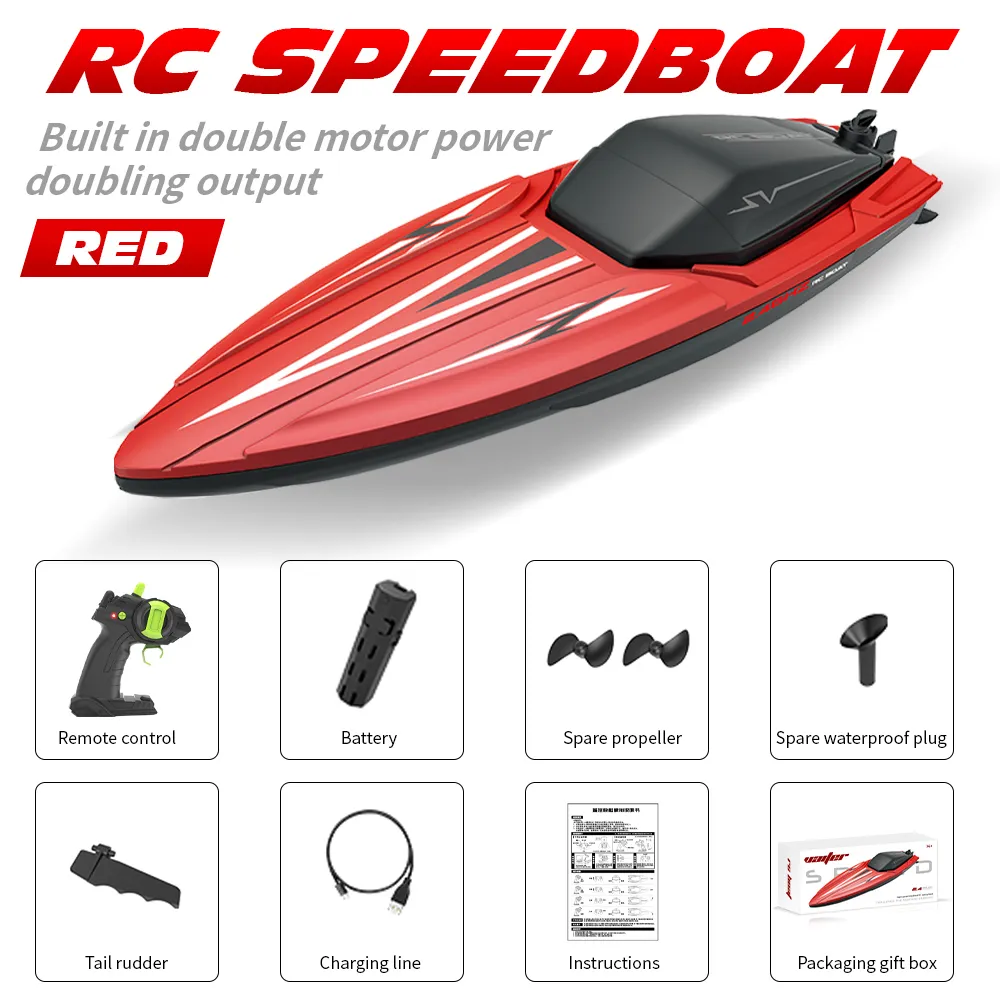 Electric/RC Boats 2.4G TY2 RC Boat Waterproof Dual Motor High Speed Racing  Speedboat Model Electric Radio Control Outdoor Boat Gifts Toys For Boys  230724 From You08, $16.63