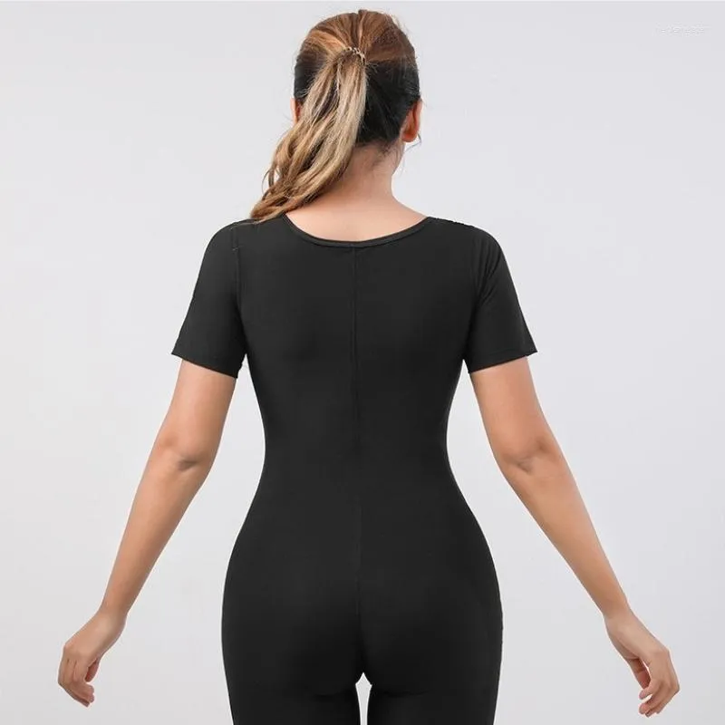 Womens Silver Ion Coated Sauna Compression Shapewear Bodysuit For