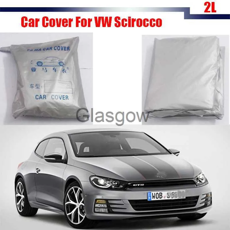 Voiture pare-soleil Cawanerl bâche de voiture extérieur AntiUV pluie neige résistant couverture de protection pour Volkswagen Scirocco x0725