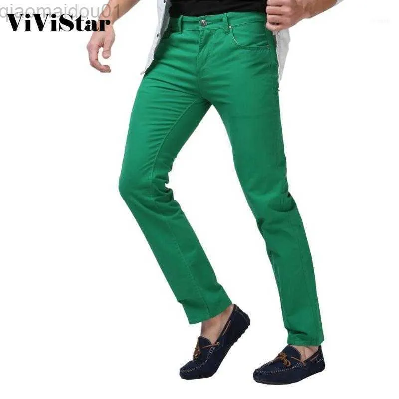 Herren Jeans Herren Jeans Herren Solide Candy Farbe 2021 Frühling Sommer Herbst Mode Lässig Marke Calca F06401 L230725