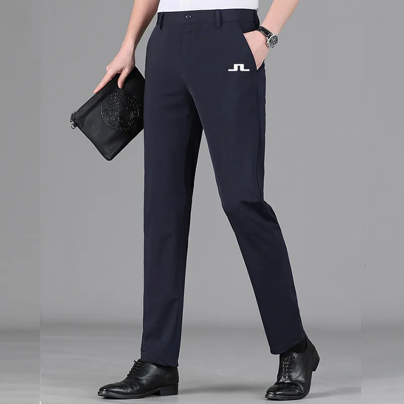 Mens Pants JLindeberg Men Golf Pants Straight High Elastic Summer Casual Pants Outdoor Sports Pants Golf Clothing Mens Golf Trousers 230724