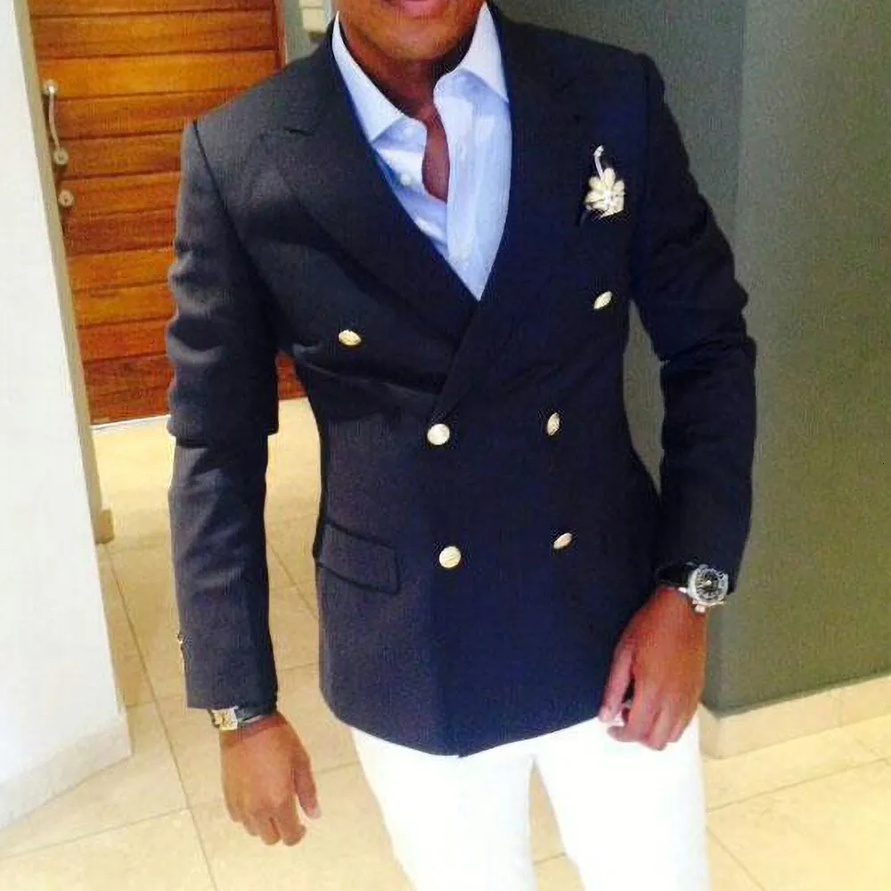 White Pants With Blue Blazer White Trousers Navy Blazer White