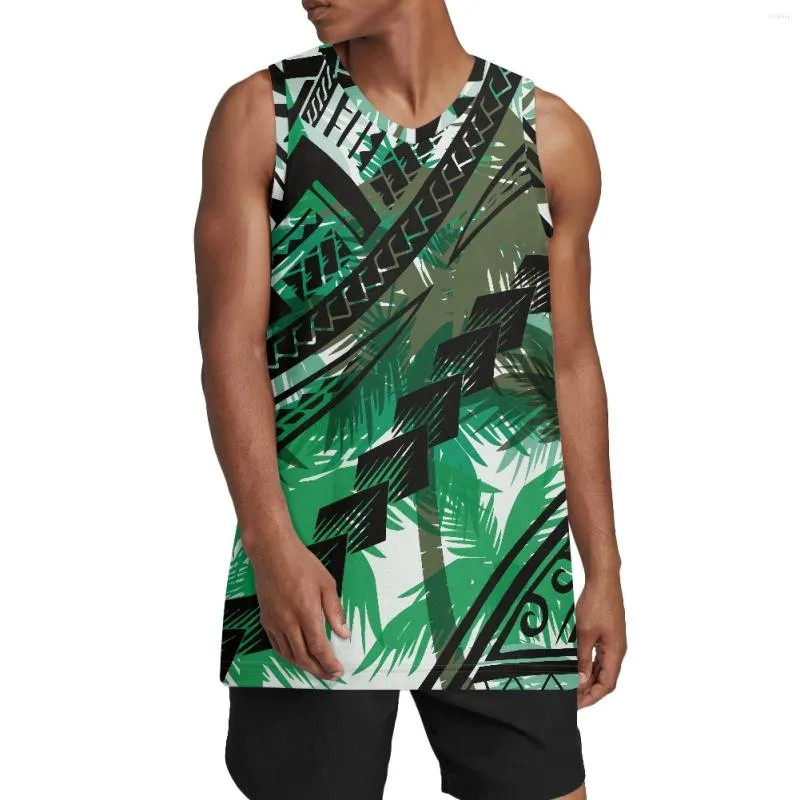 Herren-Tanktops Polynesian Tribal Tongan Totem Tattoo Tonga Prints Reversible Mesh Performance Athletic Basketball Team Uniformen