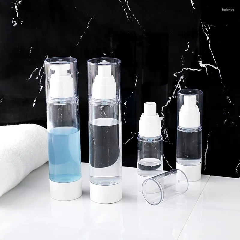 Bouteilles de stockage Voyage Distributeur de vide Lotion Spray Bottle 30ml 50ml 100ml PETG PP