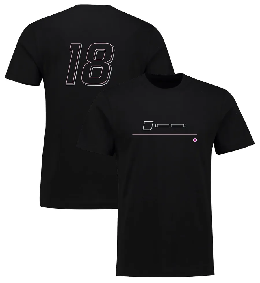 T-shirts masculins F1 Racing T-shirt Formule 1 Team Fashion Black Pink Polo T-shirt Summer Mens Womens Race Event plus taille de maillot T-shirts 0pjw