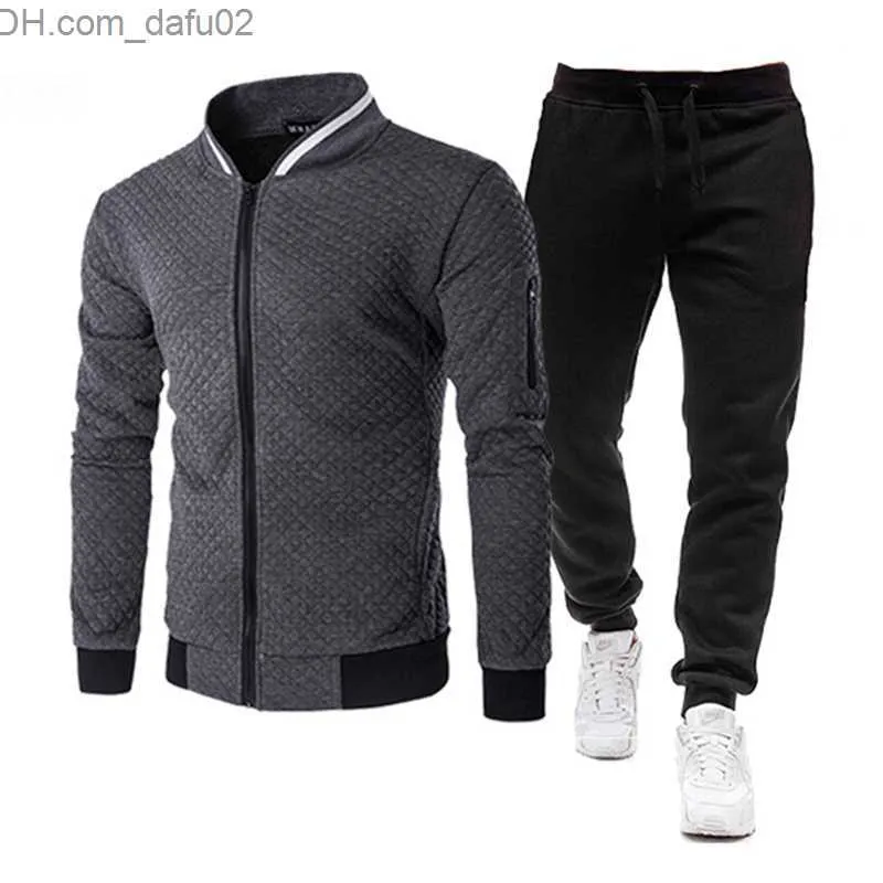 Men s Tracksuits Brand Men Tracksuit 2 Pieces Men s Winter Jacket Casual Zipper Jackets Sportswear Pants Sweatshirt Sports Suit Men Sets Clothing