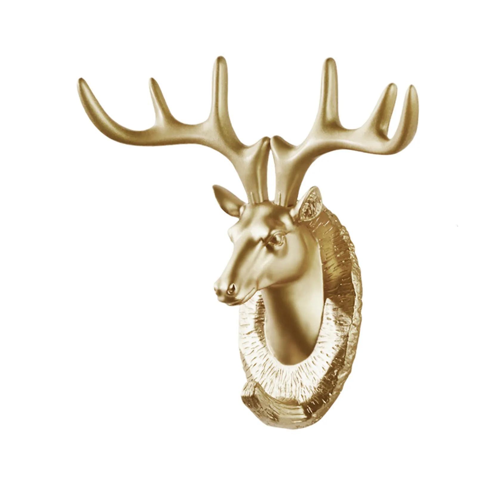 Deer Head Wall Hook Three dimensional Crafts Creative Ornament Collectible Hat