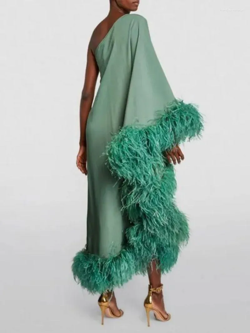 Designer Feather One Shoulder Evening Dress Loose... From Yantop01, $54.32 In Bulk | DHgate.Com Designer Feather One Shoulder Evening Dress Loose... From Yantop01, $54.32 In Bulk | DHgate.Com