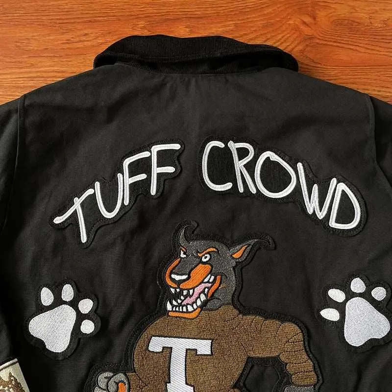 DHgate.com:Tuff Crowd Millennium Tor Jacket: Embroidered Dog Head  