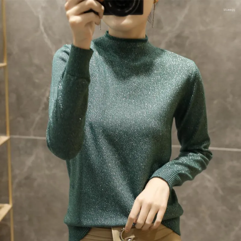 Women's Sweaters Arrival Spring And Autumn Flash Curling Knitted Long Sleeve Women Pullovers
