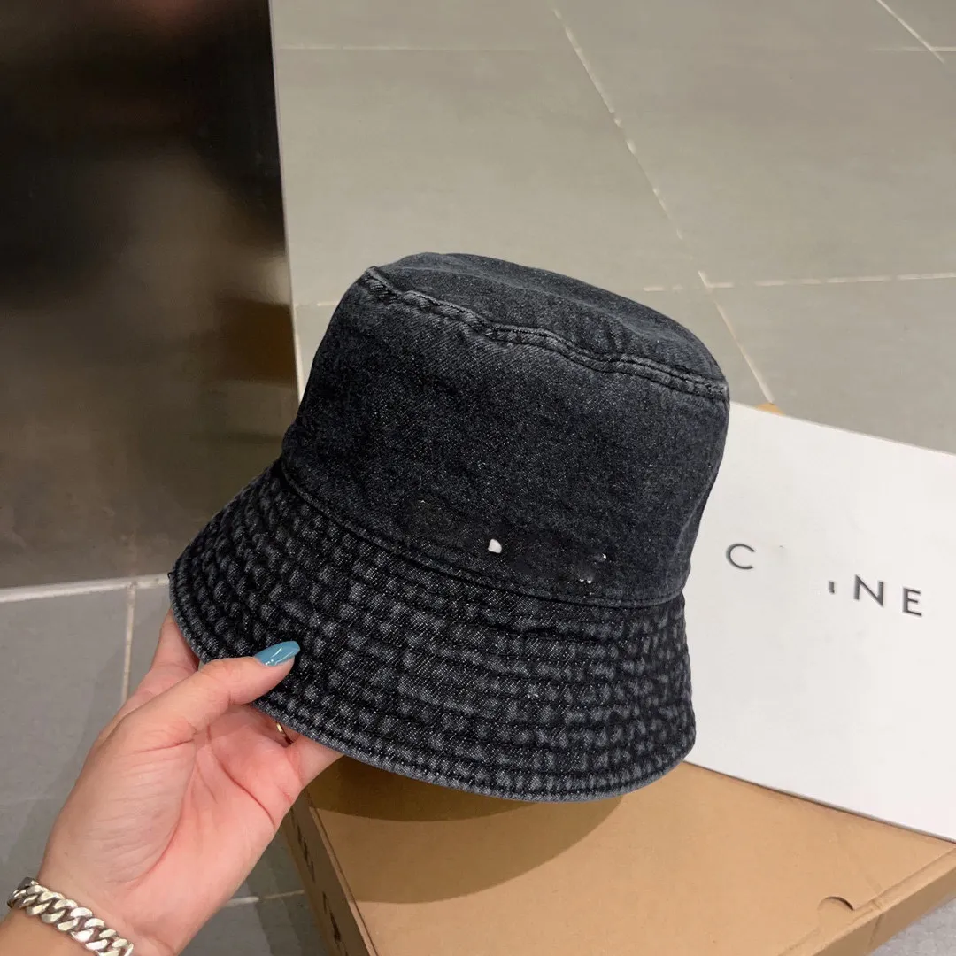 Miu Embroidered Fisherman Bucket Hat for Women - Small