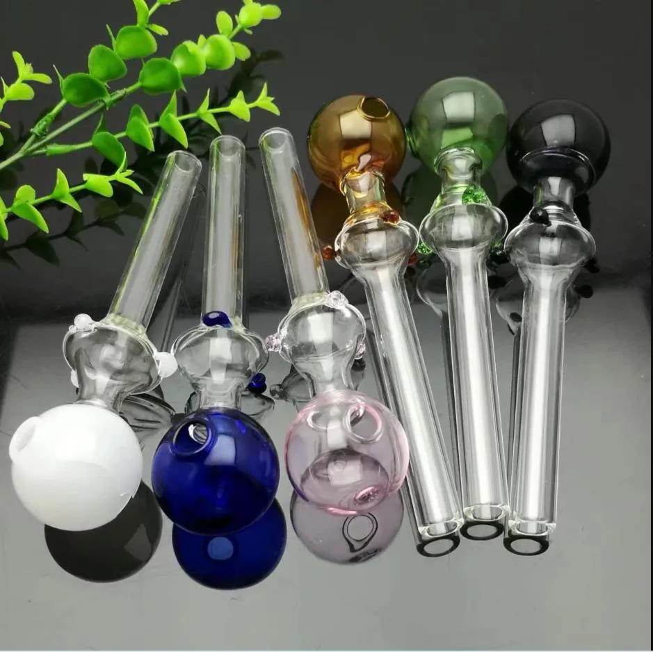 Glasrör rökande blåst vattenpipa tillverkar handblåsta bongs stor färg bubbla glas rak kruka