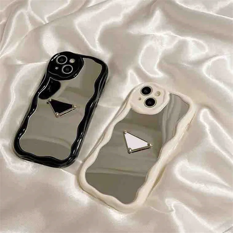 Modebrev Phonecase Ladies Luxury Makeup Mirror Phone Case mobiltelefon Skyddsskal för iPhone 14Promax 14Plus XSmax 13 12