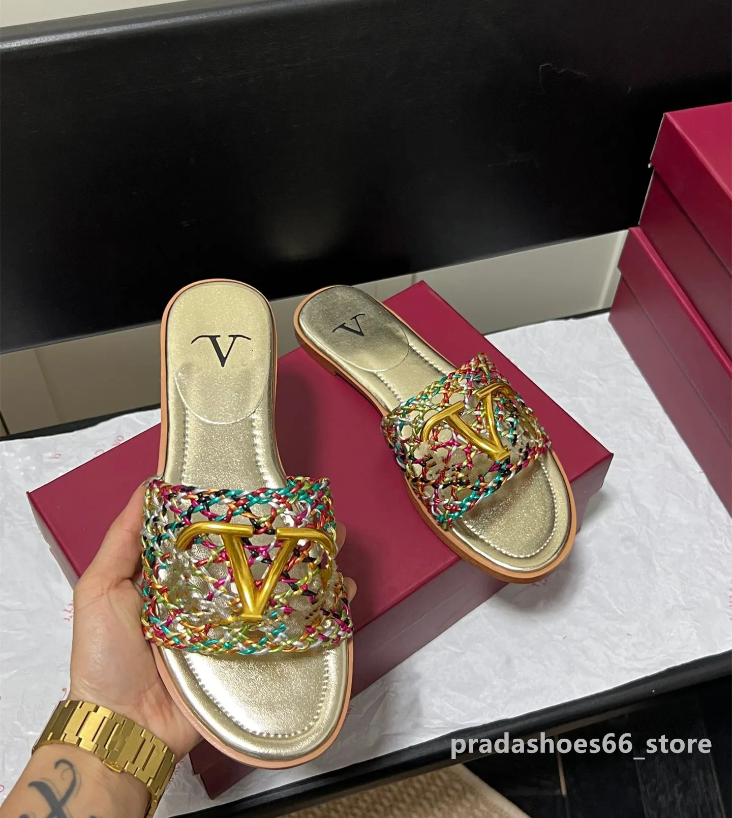 Save Big on Bulk Women Summer Designer Slippers Luxury Designer Slippers  Women Flat Bottom Fashion All Match Sandals Woman Outer Wear Summer Non  Slip