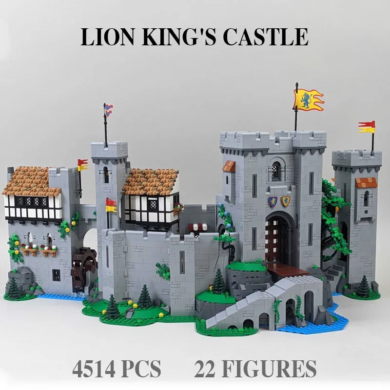 Blocs MOC 4514 pièces château roi Lion briques de construction éducation enfants cadeaux d'anniversaire de noël jouet Compatible 10305 230724