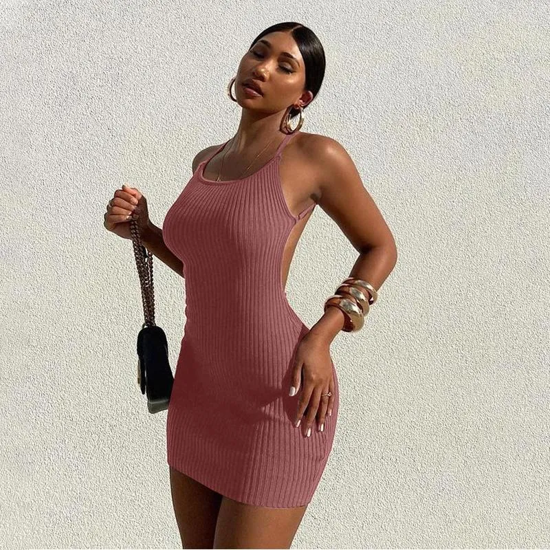 Casual Dresses Summer Bodycon Party Women Clothes Sexy Mini Dress