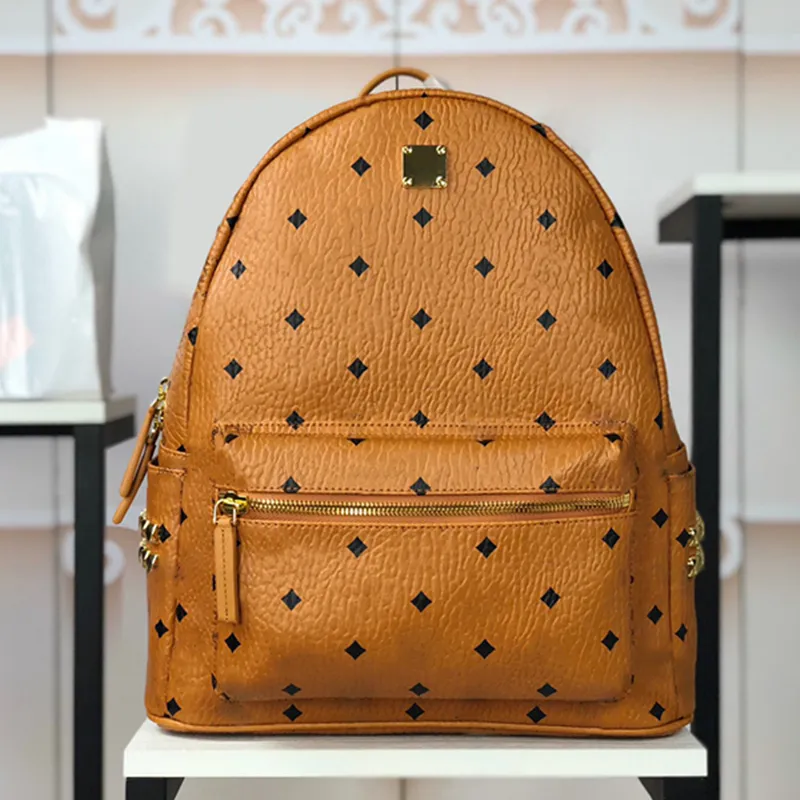 3size MC-Rucksack aus echtem Leder, Umhängetasche, luxuriöse Designer-Schultasche, großes Fassungsvermögen, Damen- und Herren-Rucksack, Clutch-Taschen, Handtaschen, Bücher, Schultaschen