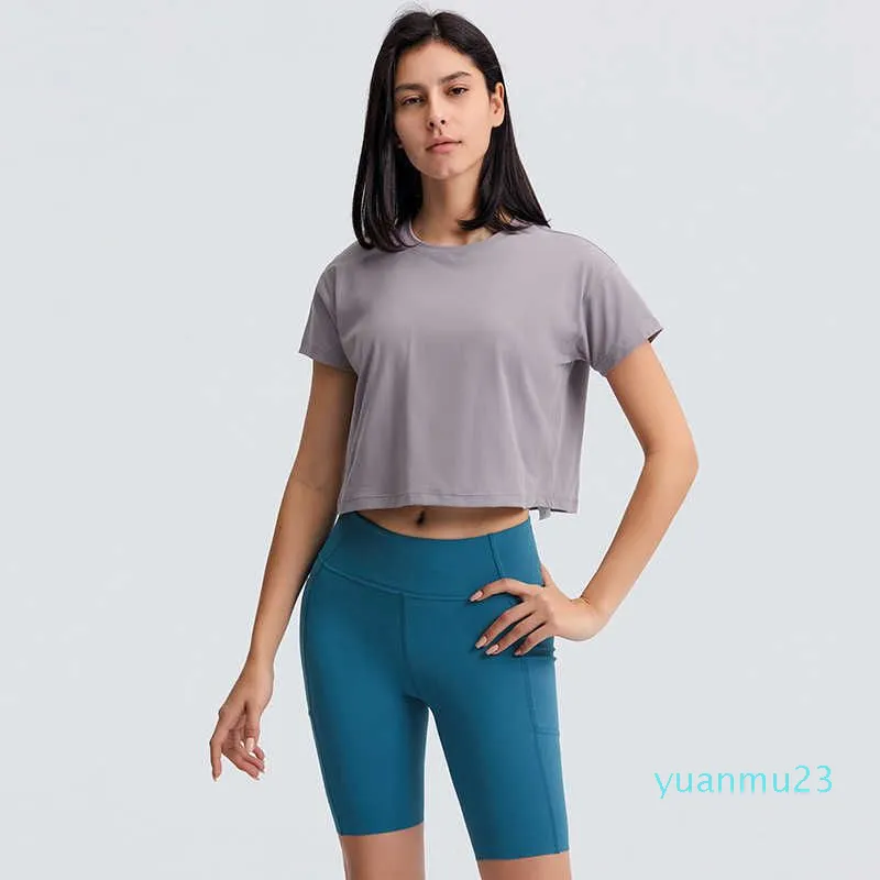 Short Sleeve T-shirt, T-shirts Gym Women, Running Sportwear, Yoga T-shirt