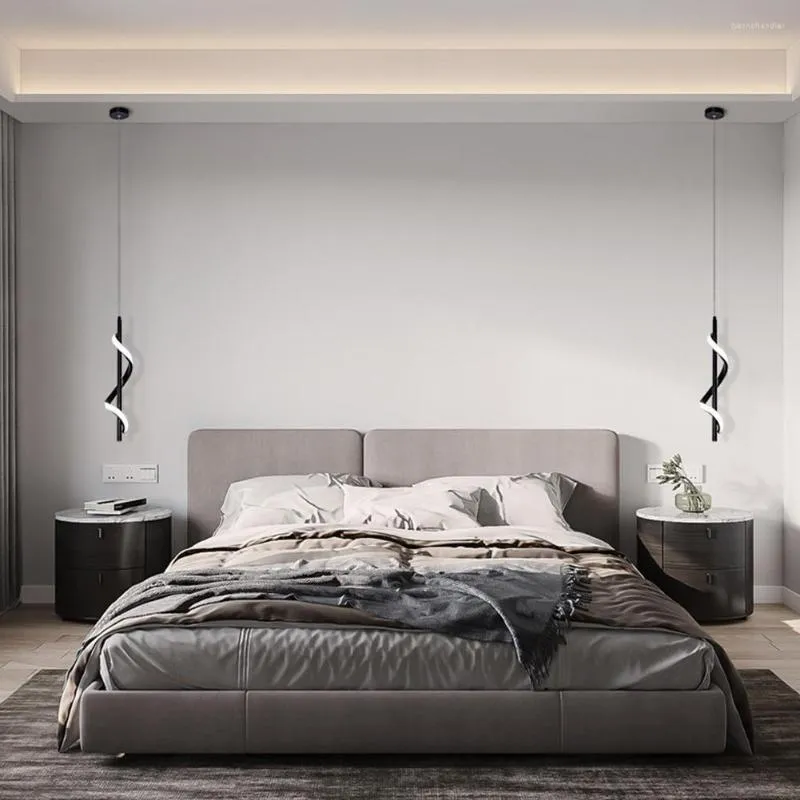 Hängslampor nordiska led inomhus hängande ljus - modern ljuskrona lampa för vardagsrum sovrum och korridor