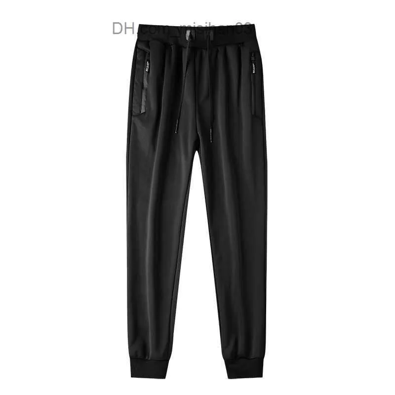 Men's Pants Brand Mens Winter Casual Pants Lamb Wool Pants Elastic Waist Stretch Harem Pants Plus Sizes 4XL Thick Warm Trousers Black Grey Z230726