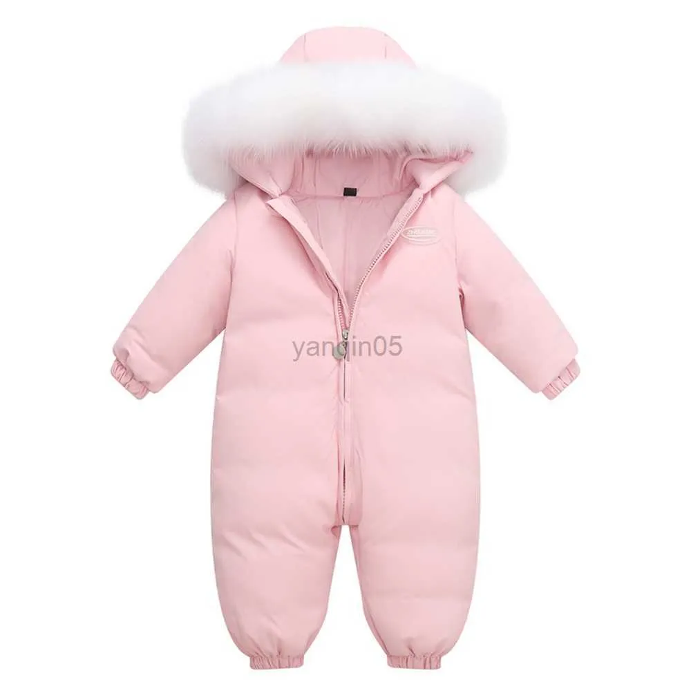 Down Coat Clothing Nya vinteröverträdelser Babykläder Snowsuit 90% Duck Down Jacka Kids Girl Coat Park för spädbarn Boy Snow Sy Wear HKD230725
