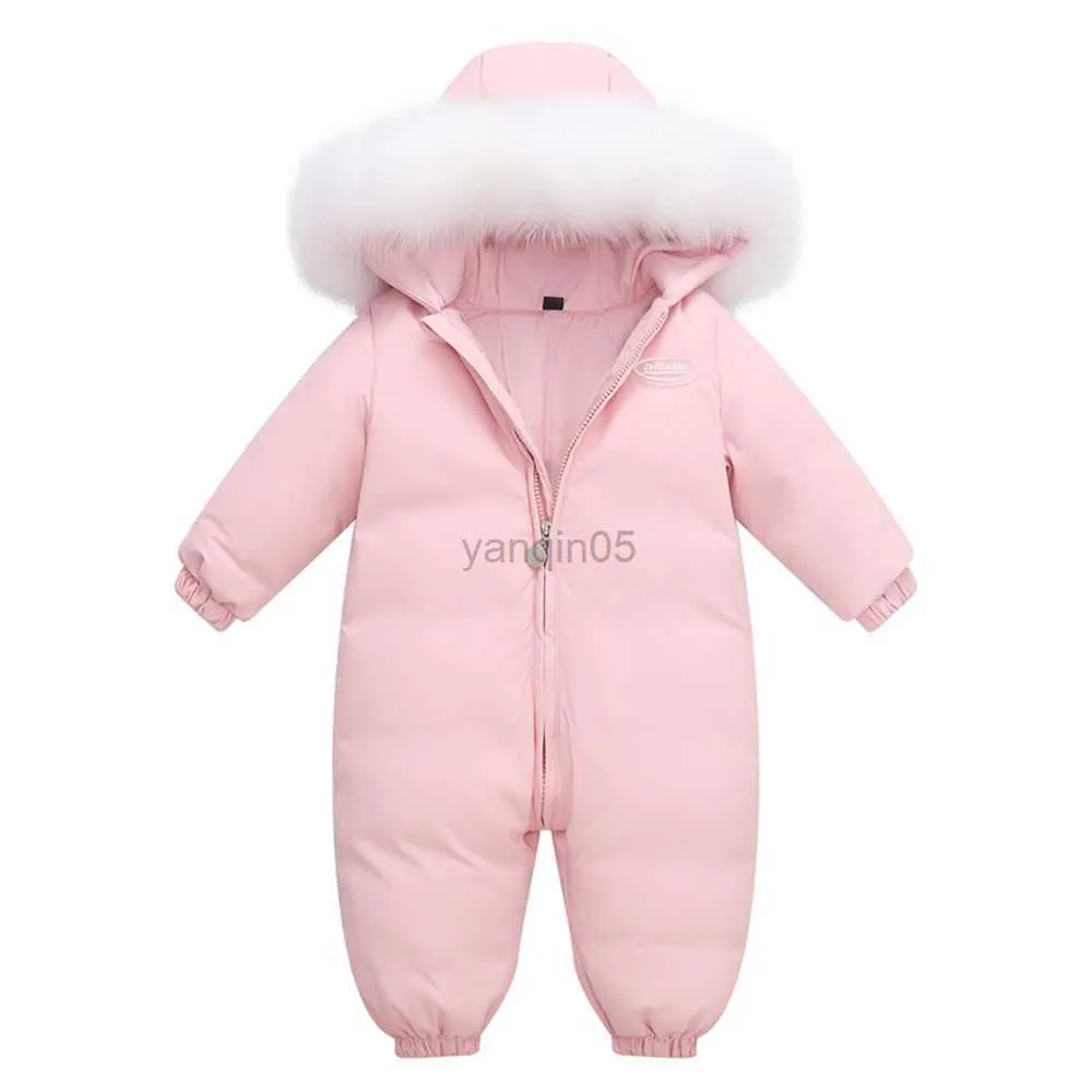 Ropa de abrigo NUEVO Monos de invierno Ropa de bebé Traje de nieve 90% Chaqueta de plumón de pato Niños Niña Abrigo Parque para niño pequeño Traje de nieve Desgaste HKD230725