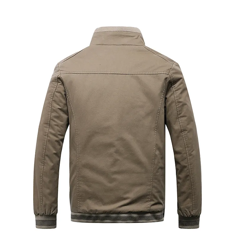 Wenven men's stand cheap collar lightweight military jacket