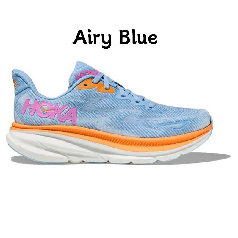 Offres livraison gratuite Hoka One Running Shoes Clifton 9 8 x2 Cloud Blue Summer Song Cyclamen Men Femmes Outdoor Sports Trainers Sneakers 36-45