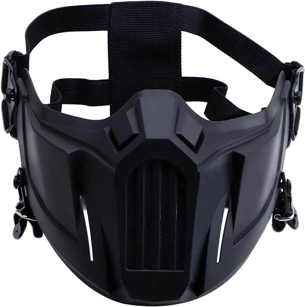 Kreative schützende halbe Gesichtsmaske Outdoor-Spielmaske Kostümmaske Outdoor-Sportmasken (schwarz)
