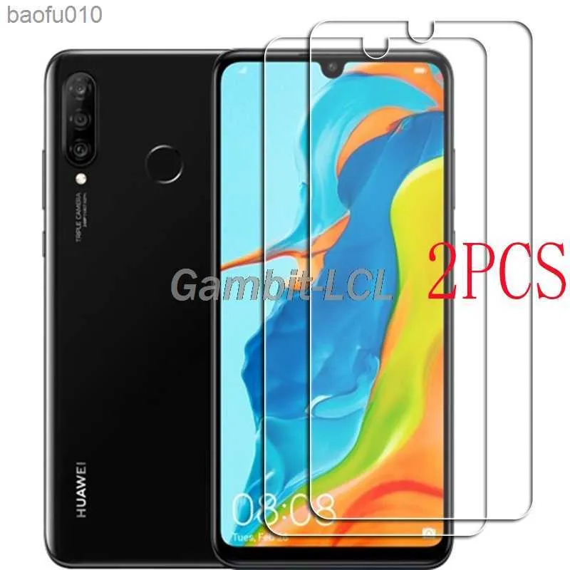 Huawei P30 Lite Tempered Glass Glass MAR-LX1M MAR-L01A MAR-L21A MAR-LX1A 6.15 "スクリーンプロテクター電話カバーガラスフィルムL230619の場合