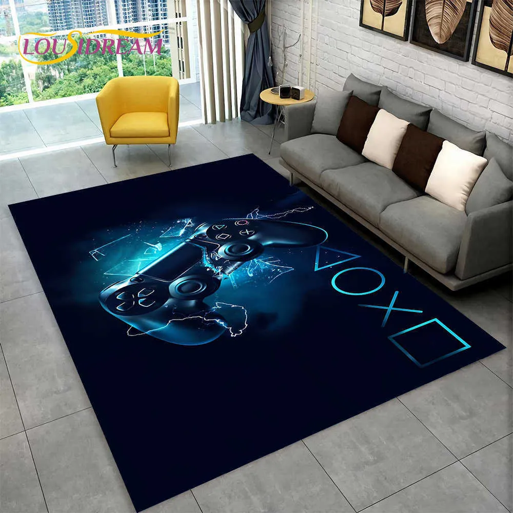 Fußmatte Rutschfeste Teppich Bodenmatte, UE Stock, 3D Blauer