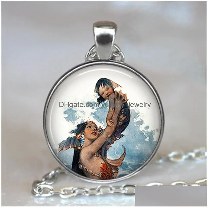 Pendentif Colliers À La Main Gothique Aile De Chauve-Souris Potion Halloween Bijoux Cadeau Charme Collier Verre Cabochon Vintage Pour Femme Fille Drop Del Dhxy0