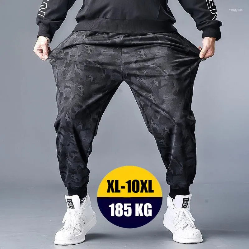 Men's Pants Summer Casual For Men Oversize Sports Breathable Quick Dry Joggers Camouflage Sweatpants Big Fat Trousers 10XL