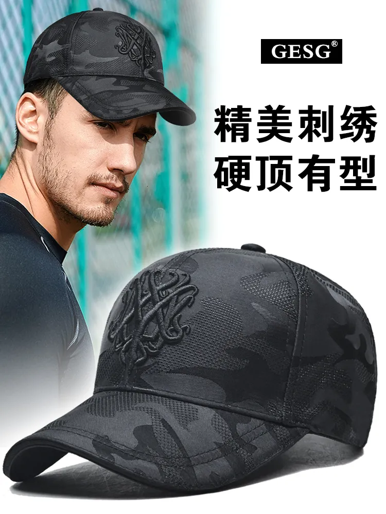 Ball Caps Inlndtor Spring Summer Camouflage Baseball cap Men's Quick Dry Waterproof Sports Leisure Duck Hat Men 230724