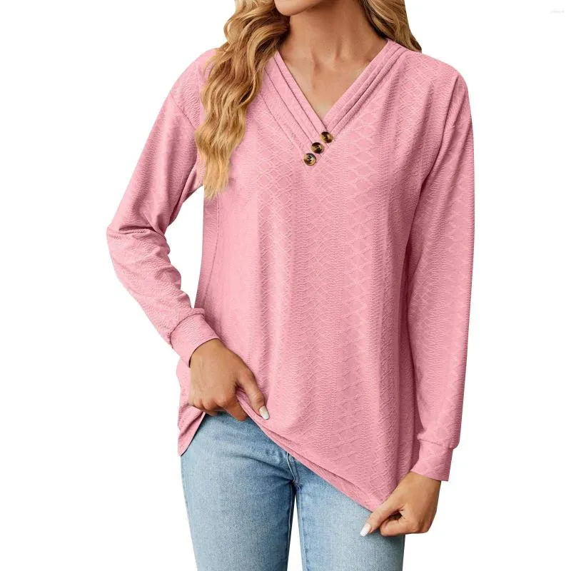 Women's Blouses Long Sleeve T Shirt Fashion V Collar Tops Womens For Work 3x Workout Women Summer